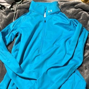 Under Armour blue quarter zip up